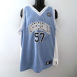 Starter North Carolina Tar Heels #57 Basketball Jersey NCAA Mens L Vtg Sports
